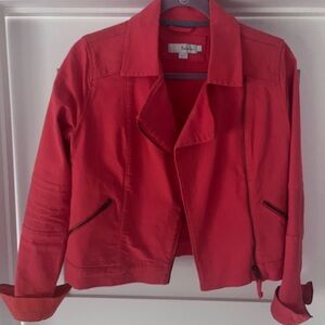 Boden Orange Red Utility Jacket with Tailored Fit
